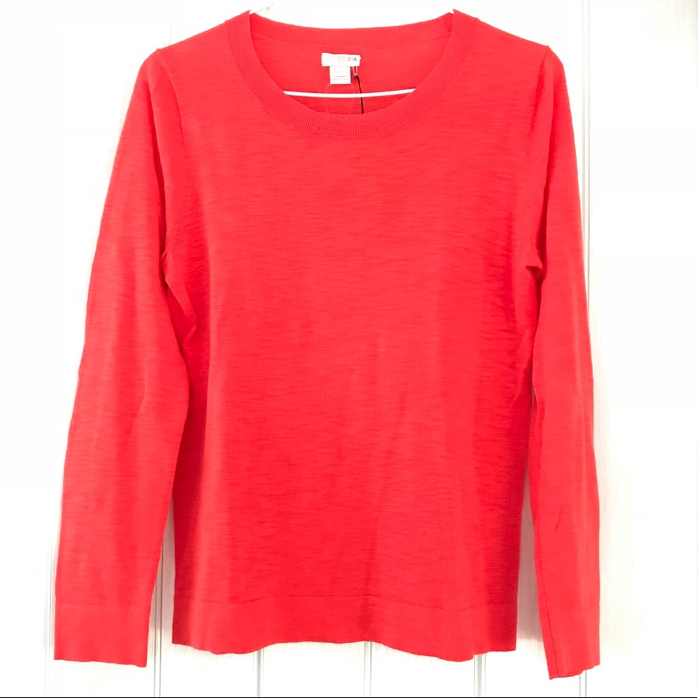 J.Crew Factory Round Neck Cotton Sweater NEW